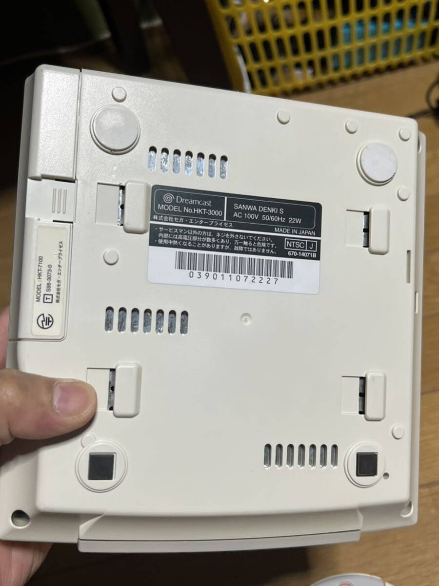 Dreamcast ドリームキャスト HKT-3000 通電済みの画像6