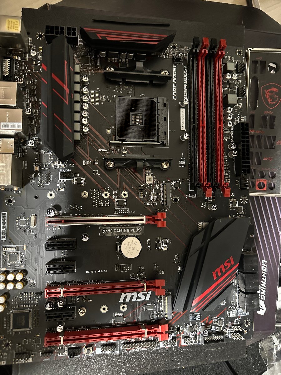 MSI AMD X470チップセット搭載 ATXマザーボード X470 GAMING PLUS AM4ソケット BIOS最新 Ryzen 5000対応の画像4