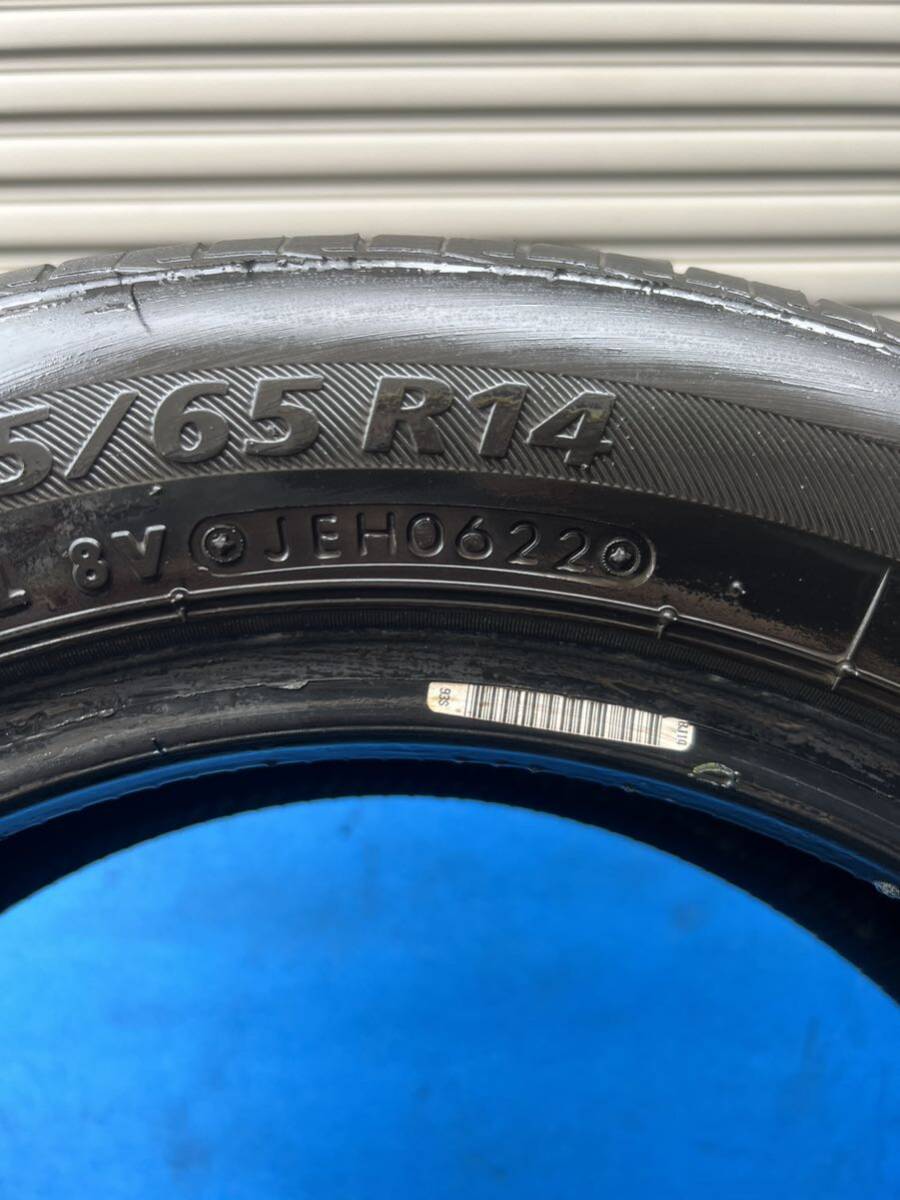 【BRIDGESTONE NEXTRYブリヂストン】《155/65R14 75S》22年製【送料無料※一部地域有料】中古タイヤ4本◆バリ山◆_画像7