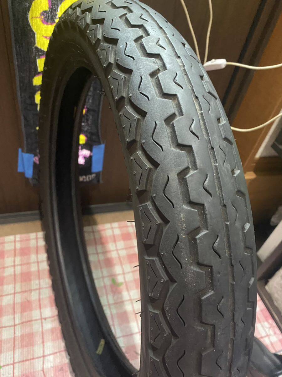 中古MCタイヤ DUNLOP ROADMASTER TT100 GP 100/90-19 ダンロップ ロードマスター 100 90 19 4020 A2983_画像5