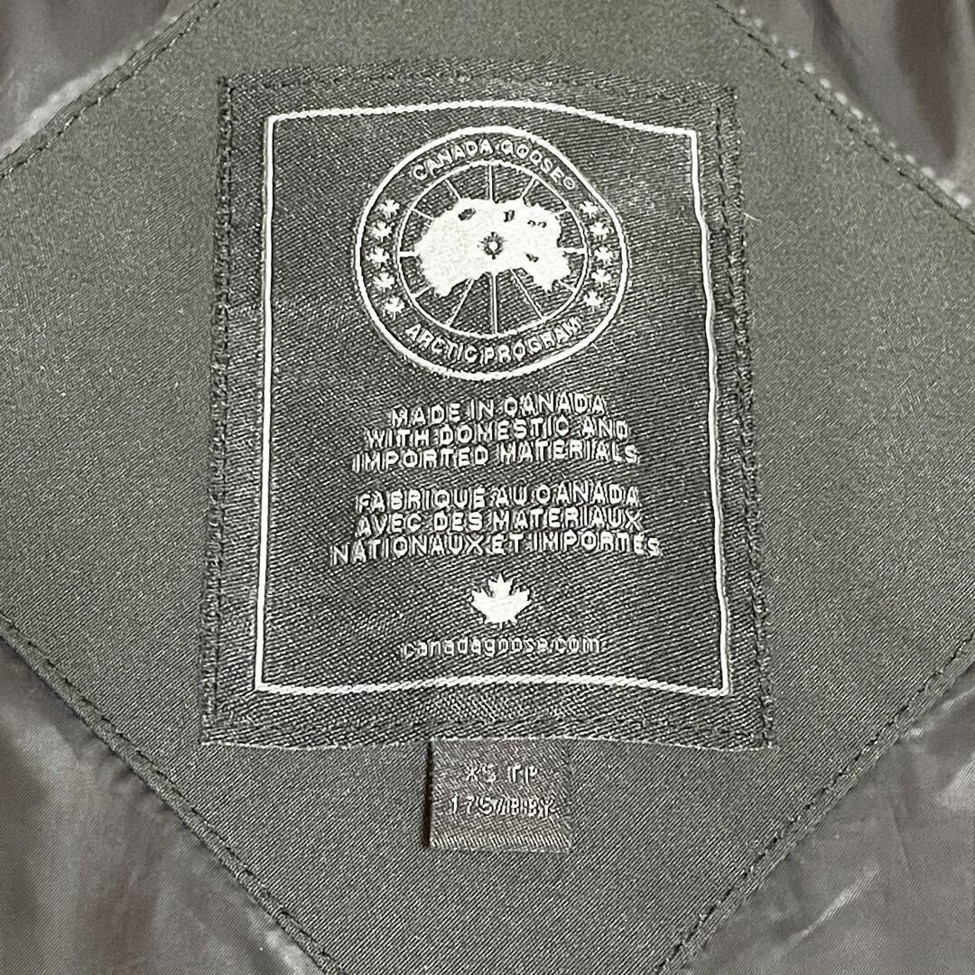 R-951 1円〜 美品 CANADA GOOSE カナダグース ダウンジャケット WYNDHAM ウィンダムパーカ 3833JM XSサイズ 黒 ブラックレーベル ファーの画像4