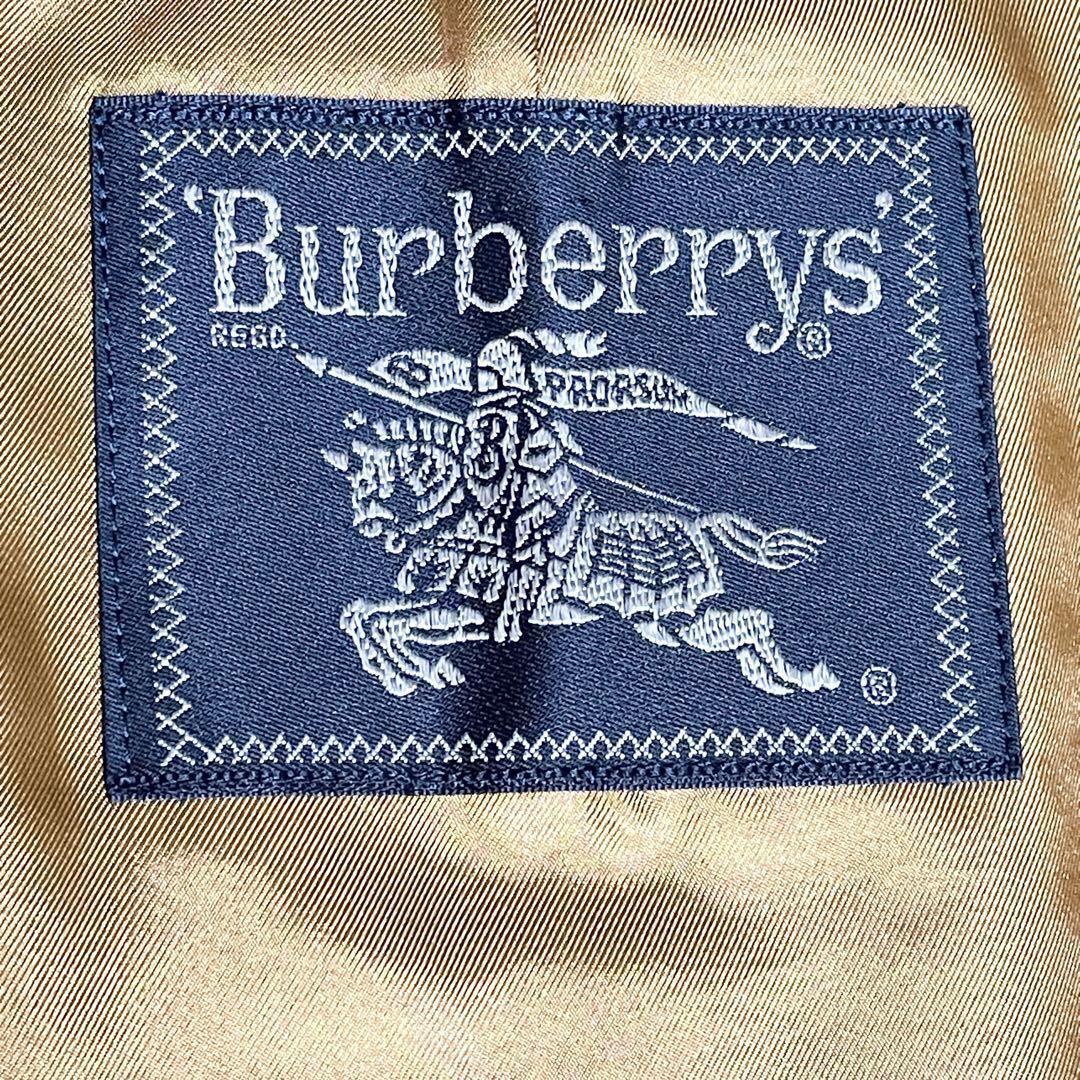 R-953 1円〜 美品 BURBERRY'S バーバリーズ ステンカラーコート バルマカーン ノバチェック Lサイズ ベージュ コットン ライナー付き_画像7