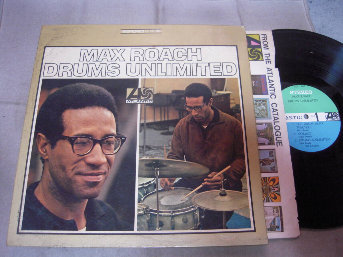 【US盤LP】「MAX ROACH/DRUMS UNLIMITED」Atlanticの画像1