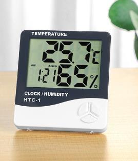 デジタル 温度計 湿度計 アラーム時計 置き時計 壁掛け時計 の画像1