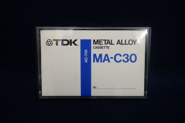 ▼カセットテープ02 TDK METAL ALLOY CASSETTE MA-C30 AC-701▼メタル_画像1