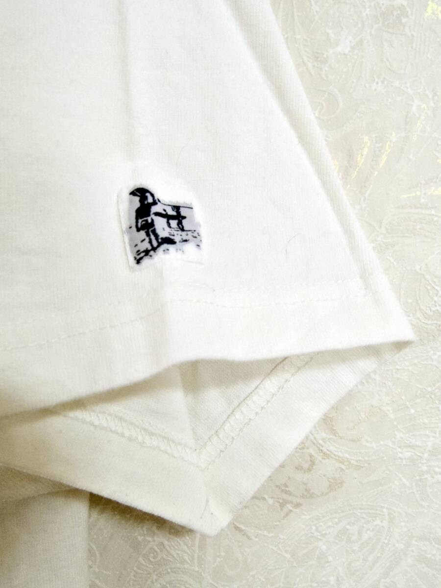 TES テス エンドレスサマー フレンチブルドック サーフ Tシャツ  白系 日本製 Mの画像4