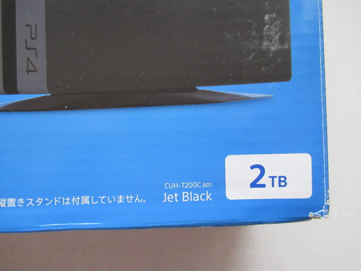 PS4 Pro 2TB 本体 CUH-7200C BO1 Jet Black 初期化済み 動作確認済み 現状品 _画像2