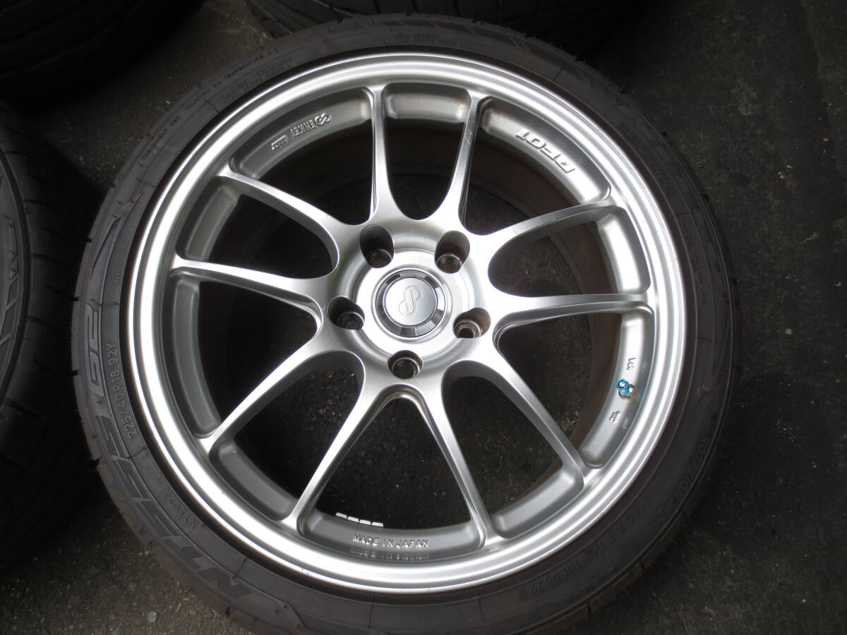 エンケイ PF01 18×8J +35 PCD120 BMW等 美品 深溝 ②の画像4