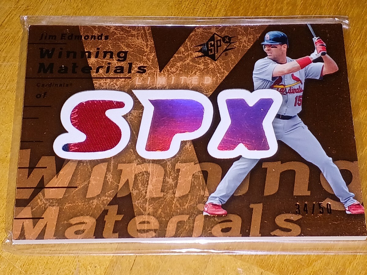 2007 SPX Winning Materials Jim Edmonds Game-used Memorabilia 50枚限定 パッチカード ジム・エドモンズ カージナルスの画像1