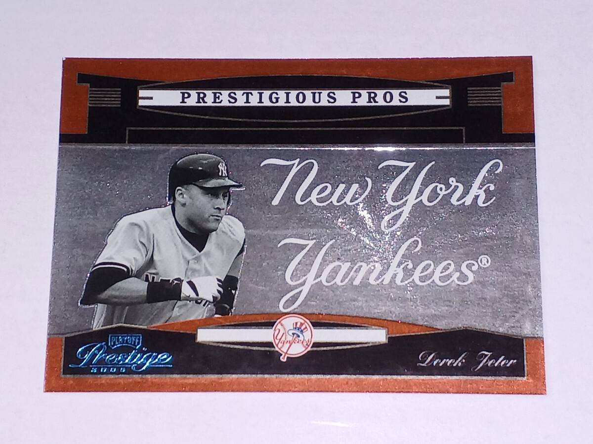 2005 Playoff Prestige Prestigious Pros PP-2 Derek Jeter /500 インサートカード　ヤンキース　デレク・ジーター_画像1