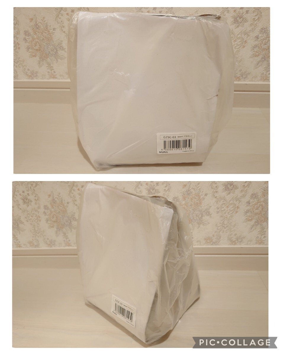  новый товар нераспечатанный * обычная цена 4,980 иен Brown цвет *MURA( пятно ) женский ручная сумочка парусина Mini большая сумка мини сумка 