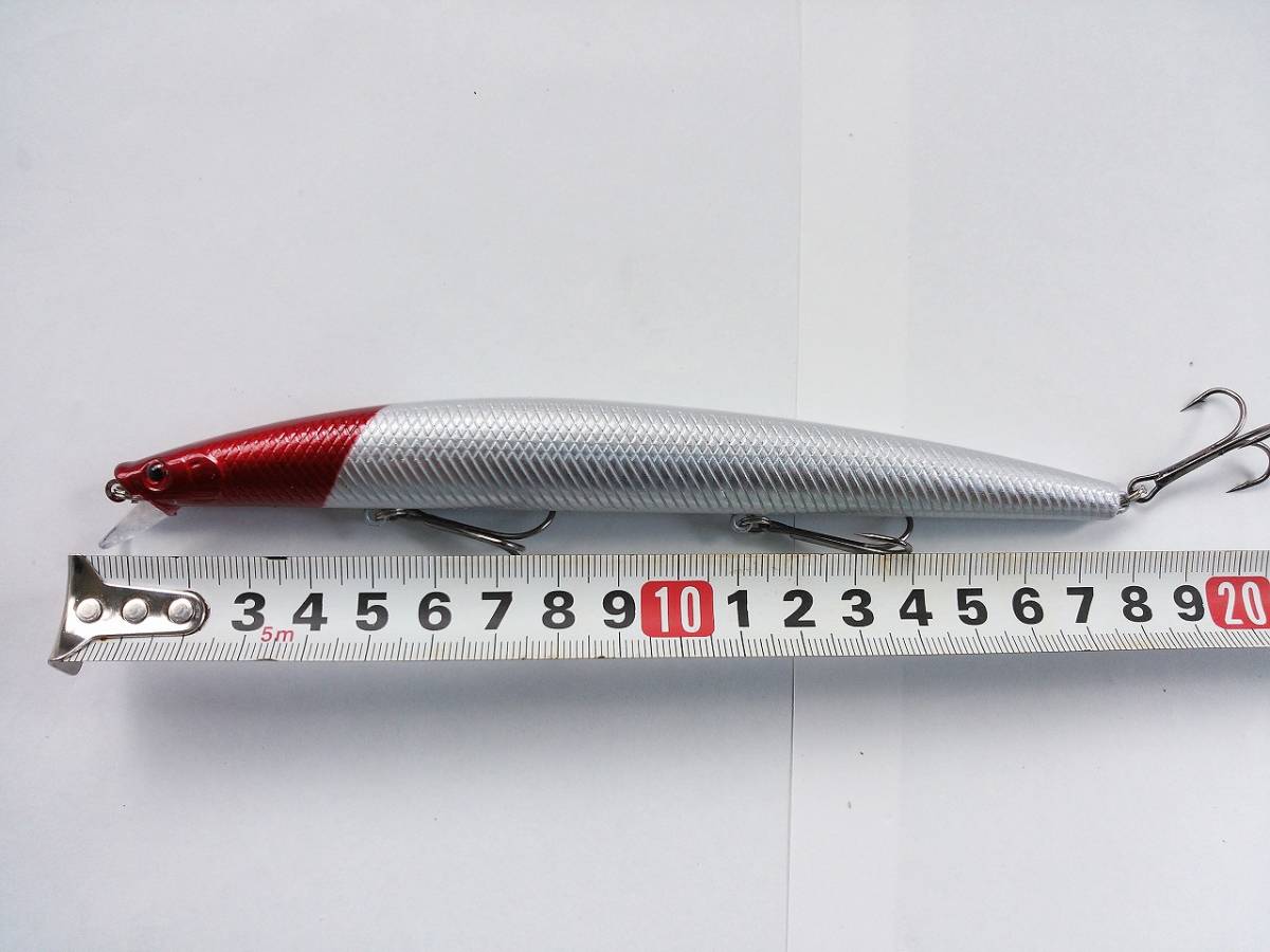 ロング フローティング ミノー 18cm 26g 10色 セット シーバス ヒラメ  マゴチ タチウオ 青物 ワラサ ブリの画像5