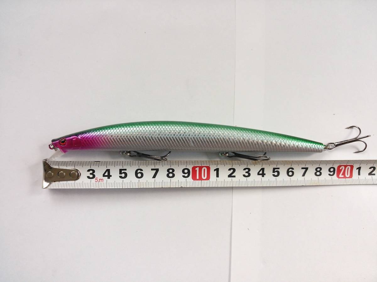 ロング フローティング ミノー 18cm 26g 10色 セット シーバス ヒラメ  マゴチ タチウオ 青物 ワラサ ブリの画像6