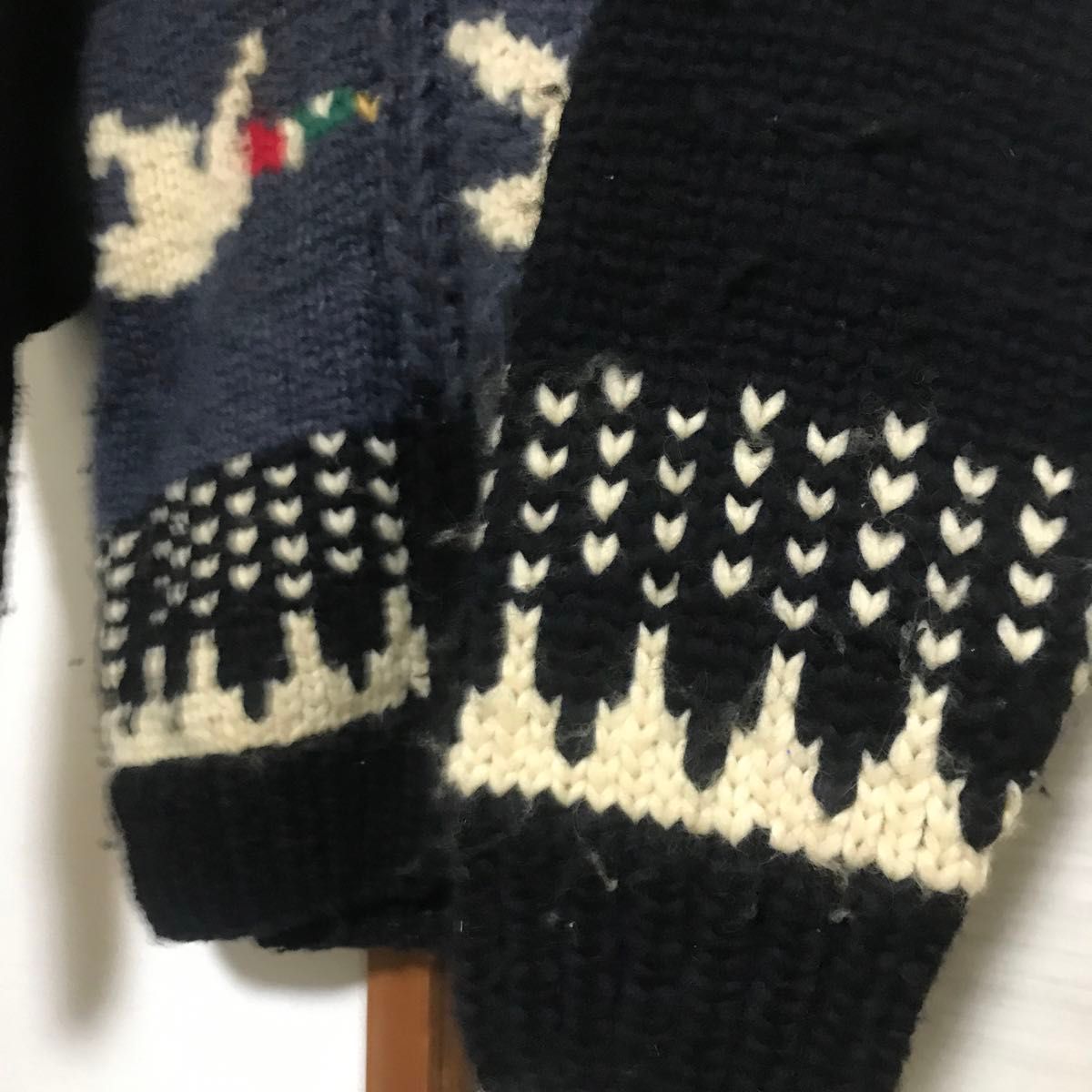 ビンテージ LONGHOUSE ロングハウス CANADA カナダ製 カウチン ビンテージ LONGHOUSE ロングハウス CANADA カナダ製 カウチン