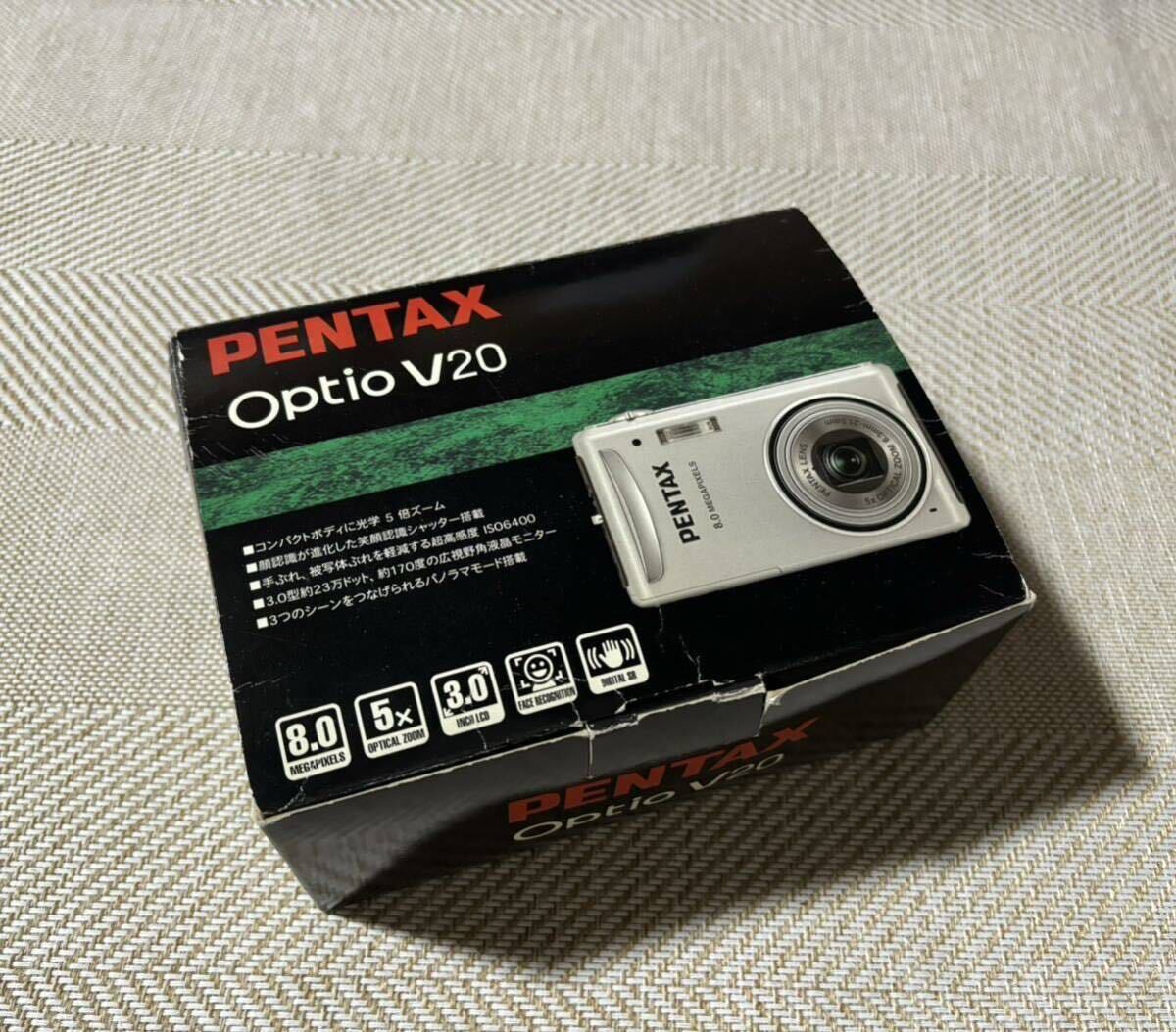 PENTAX Optio V20 ペンタックス デジカメ BATTFRY PACK ミニ三脚おまけ付の画像1