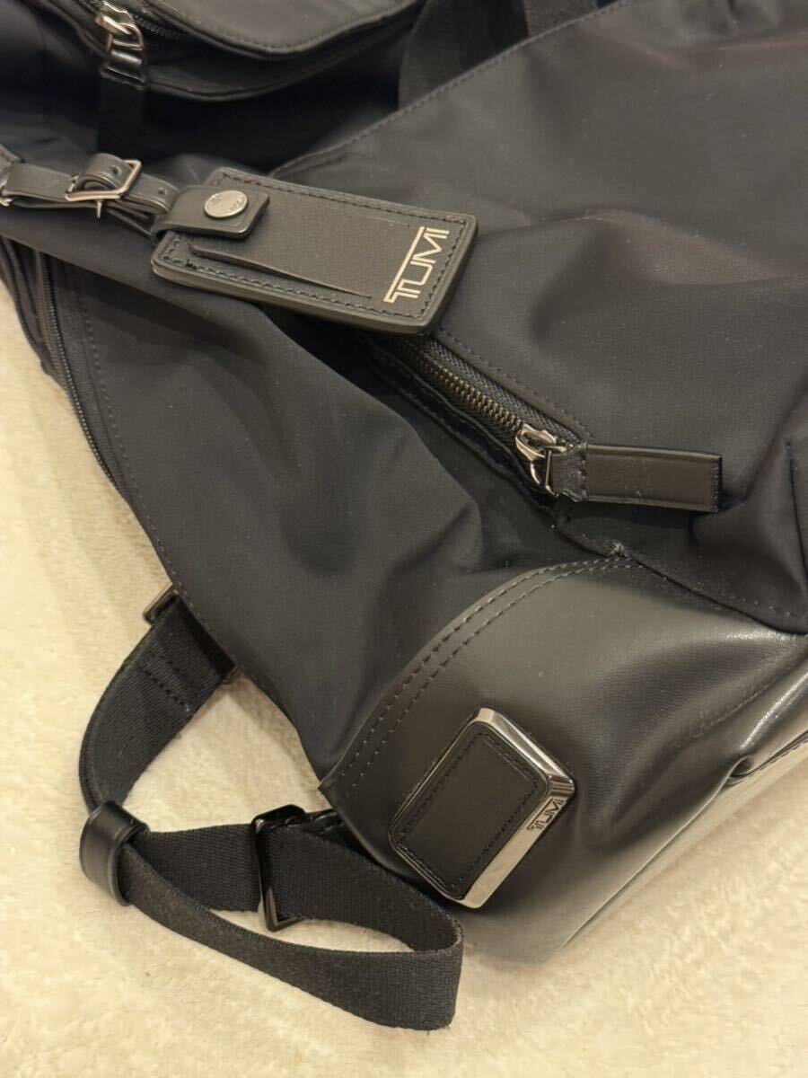 TUMI リュック バックパック ブラック ハリソン ロールトップバックパック 黒 ナイロンの画像4