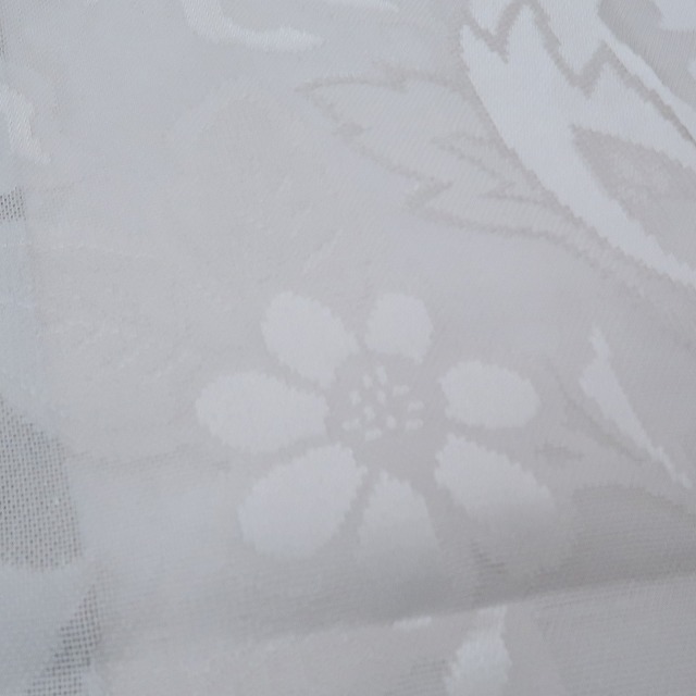 【ゆめsaku】新品 紋紗 正絹 着物“エレガントに夏顔を花開く唐花”ロング丈夏長羽織 G-54の画像5