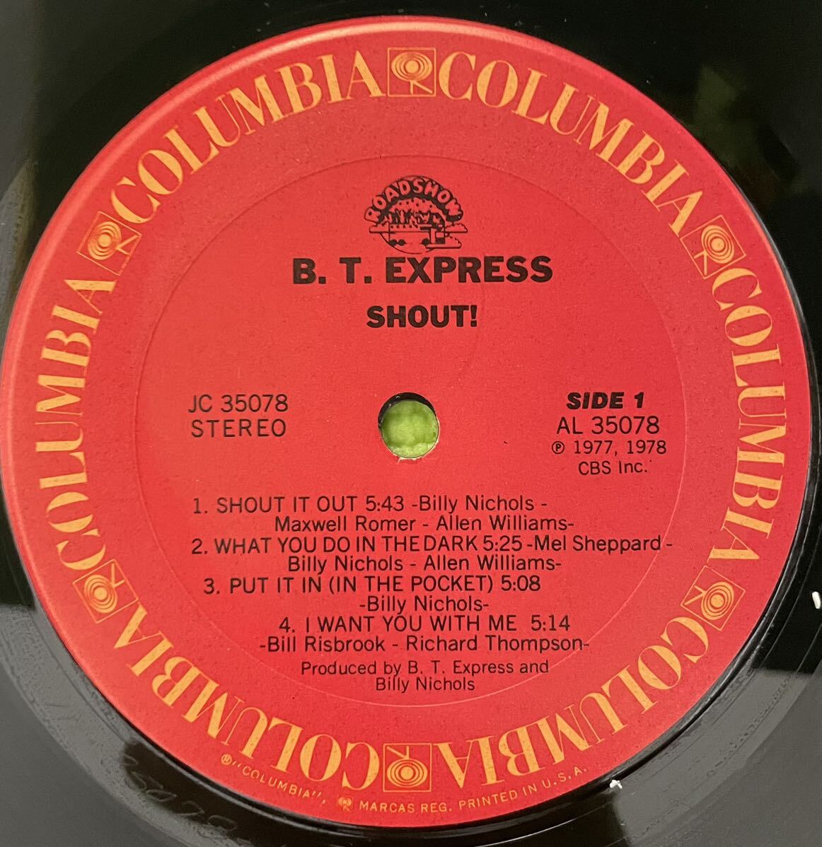 Soul raregroove record ソウル　レアグルーブ　レコード　B.T.Express Shout(LP) 1978_画像3