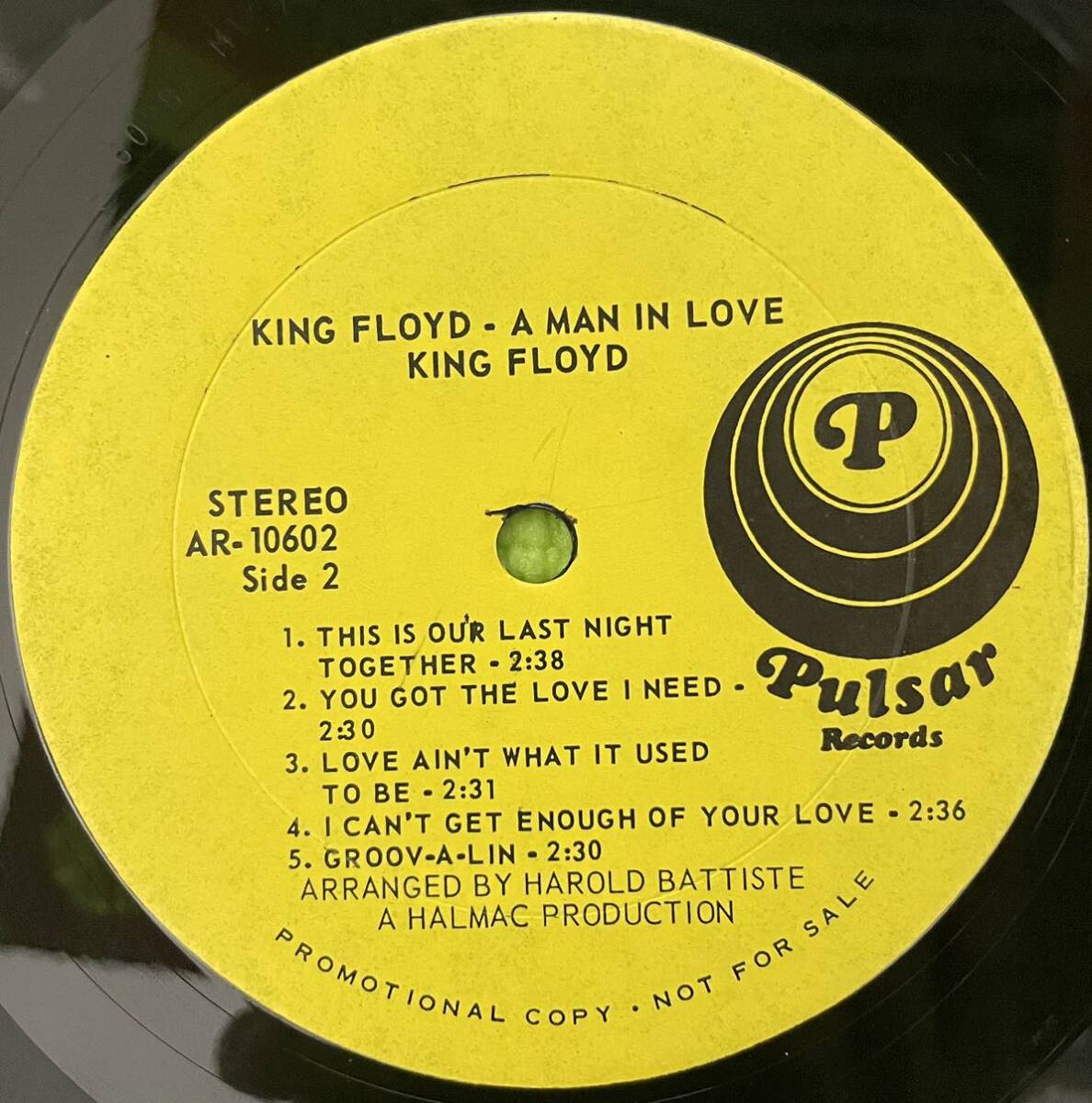 Soul raregroove record ソウル　レアグルーブ　レコード　King Floyd A Man In Love(LP) 1969_画像4
