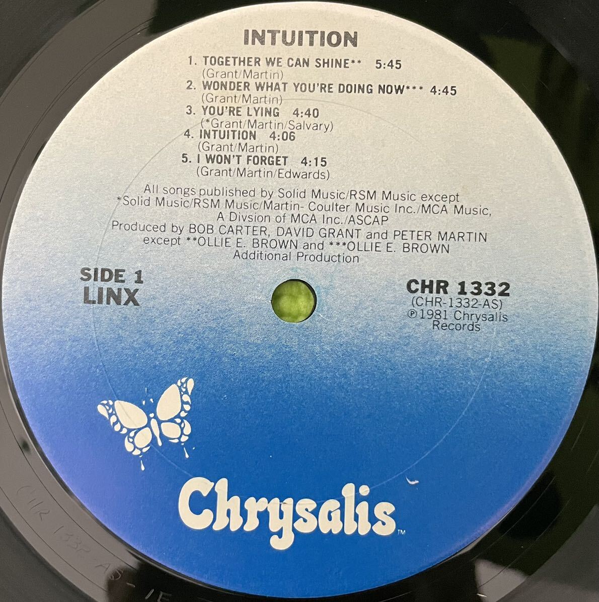Soul disco raregroove record ソウル　ディスコ　レアグルーブ　レコード　Linx Intuition(LP) 1981_画像3