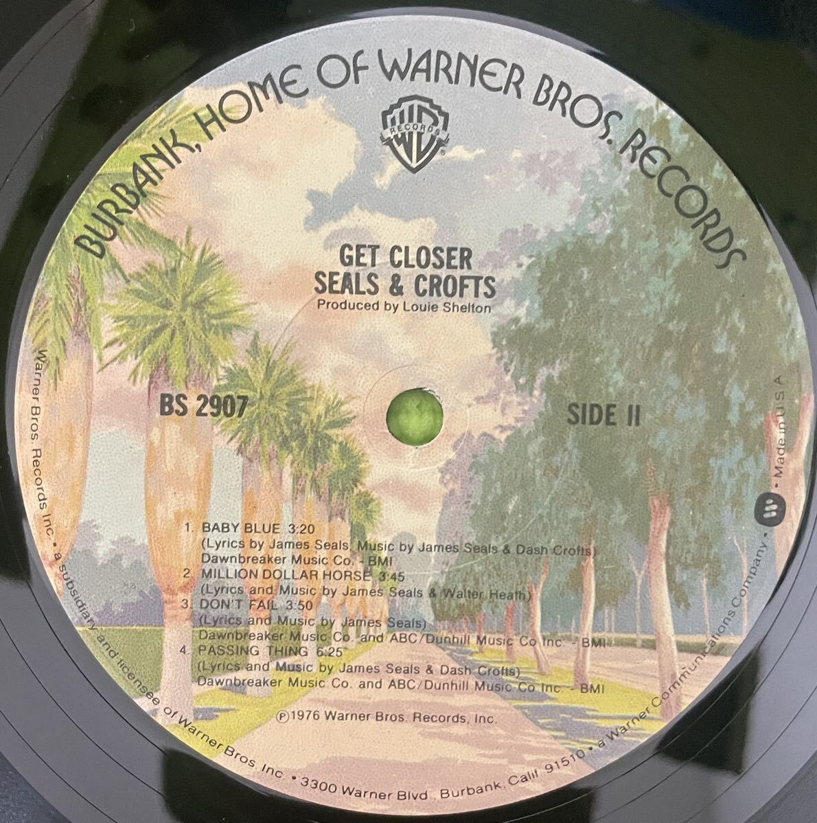 Rock sampling record ロック サンプリング レコード Seals and Crofts Get Closer(LP) 1976の画像5