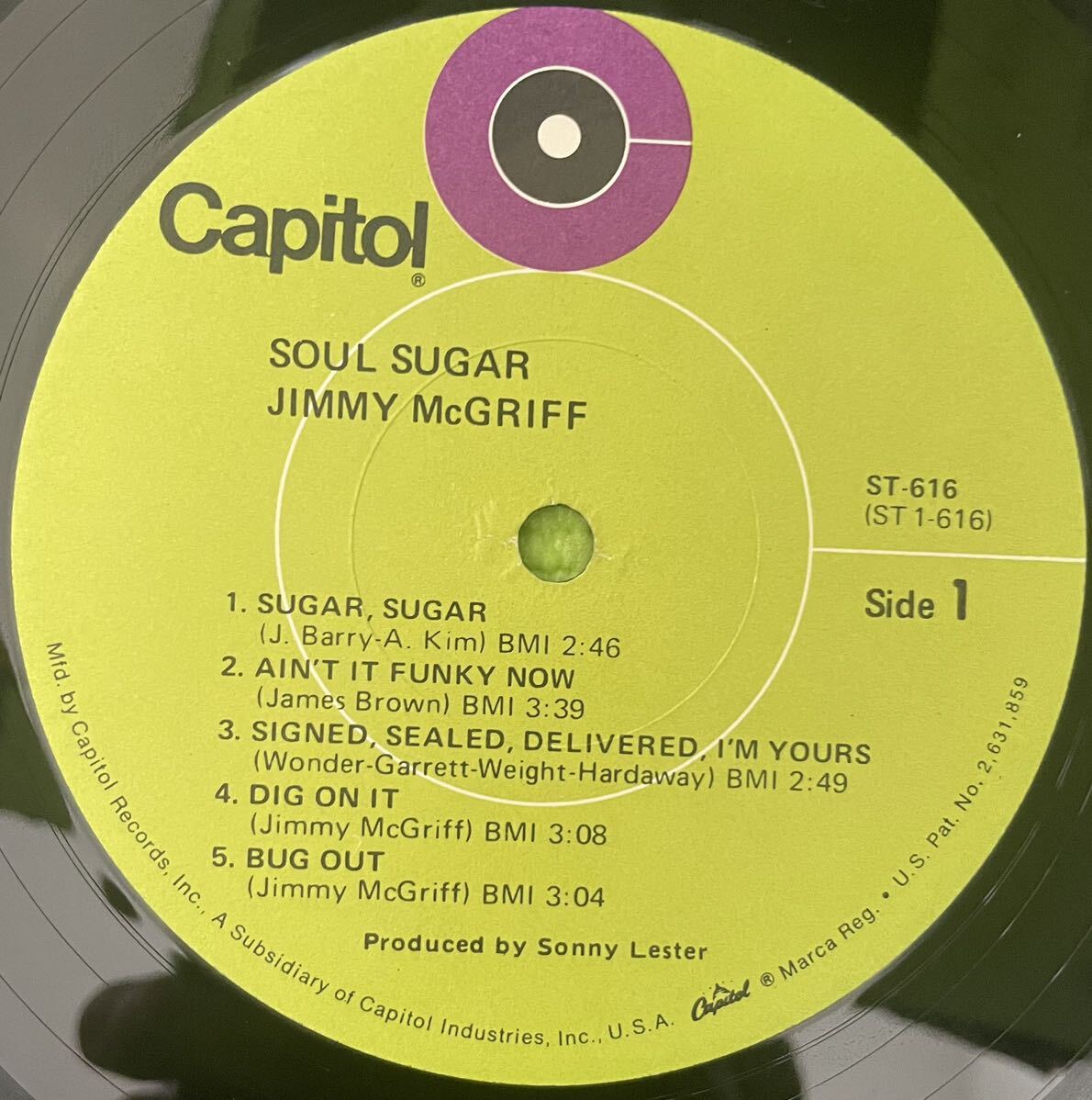 Jazz sampling raregroove record ジャズ　サンプリング　レアグルーブ　レコード　JIMMY MCGRIFF / SOUL SUGAR (LP) 1970_画像3