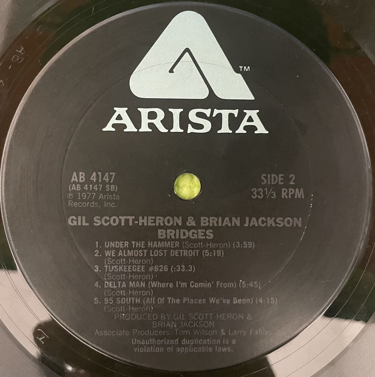 Soul jazz sampling raregroove record ソウル ジャズ サンプリング Gil Scott-Heron and Brian Jackson Bridges(LP) 1977の画像4