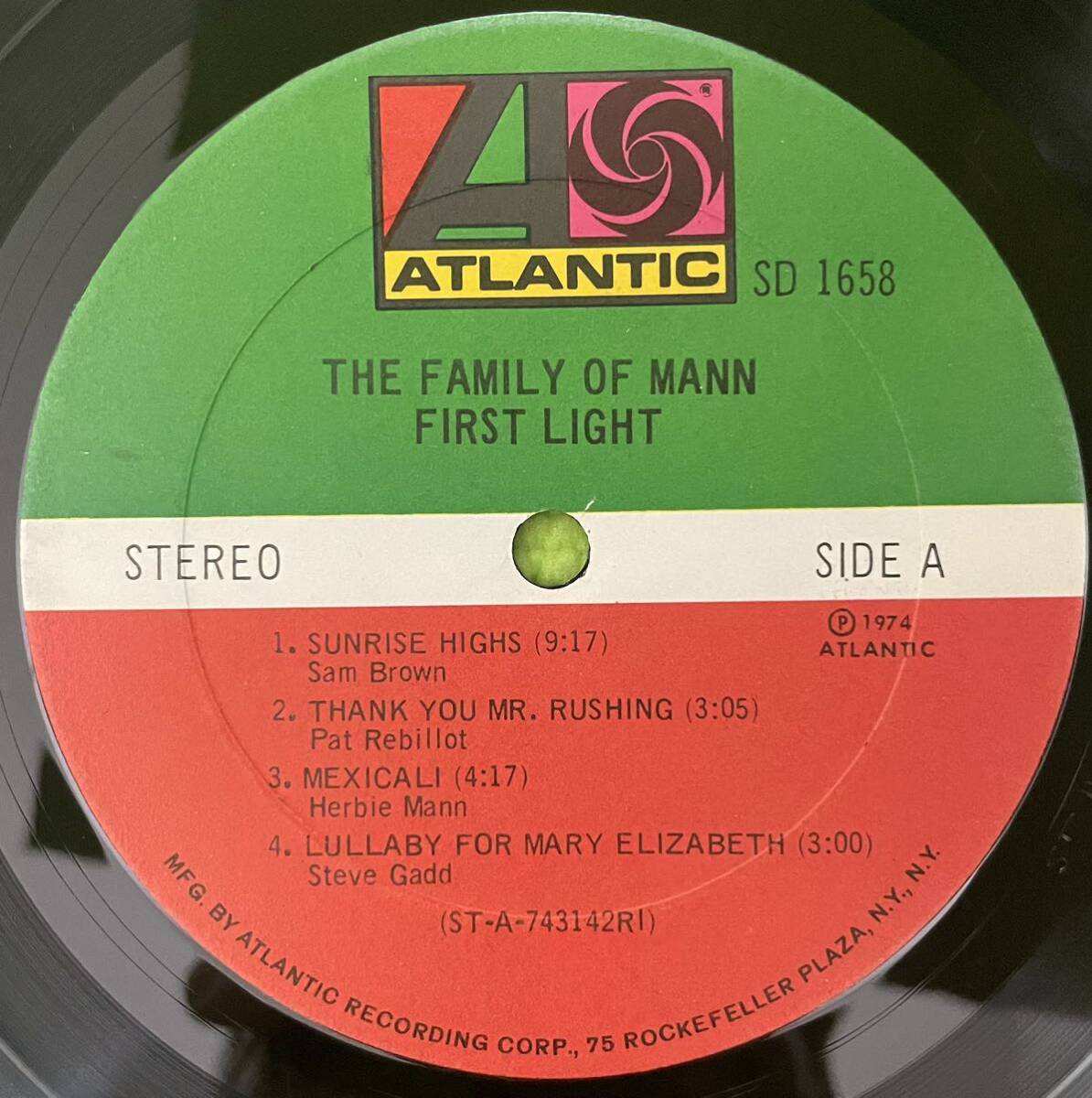 Jazz drumbreak raregroove record ジャズ ドラムブレイク レアグルーブ レコード Family Of Mann First Light(LP) 1974の画像4
