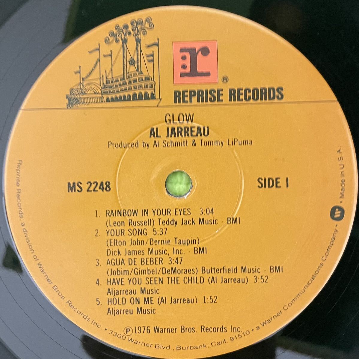 Jazz Soul raregroove record ジャズ　ソウル　レアグルーブ　レコード　Al Jarreau Glow(LP) 1976_画像4