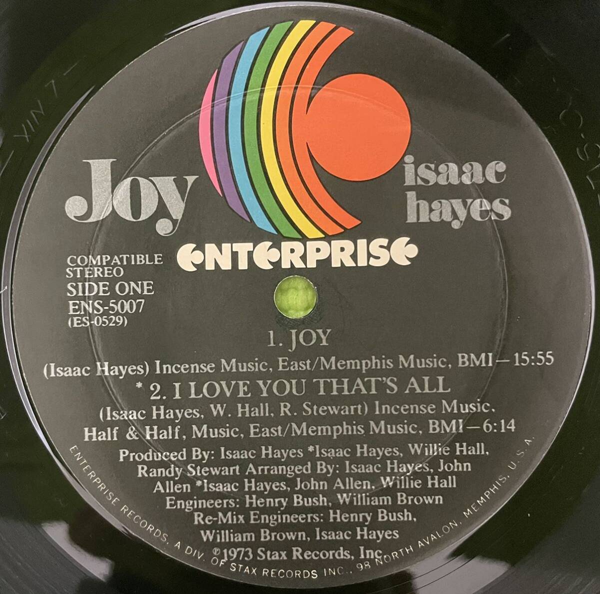 Soul sampling raregroove record ソウル　サンプリング　レアグルーブ　レコード　Isaac Hayes Joy(LP) 1973_画像3