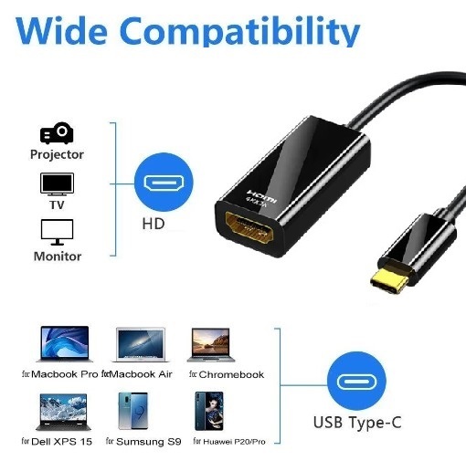 51 Magi-0436 タイプC（USB-C) → HDMI 変換アダプタ 【4K 対応】Macbook Pro/MacBook Air/iPad Pro/Chromebook/Pixel/XPS/Galaxy②_画像1