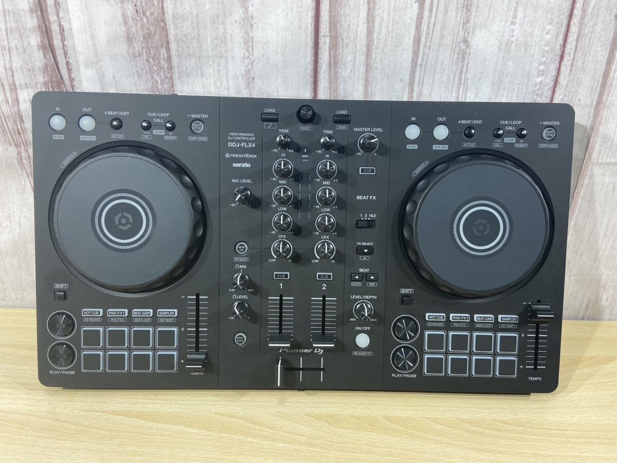 Pioneer DJ パイオニア DJコントローラー Model：DDJ-FLX4 2023年製品 通電確認済 器材 DJ機器 音楽 42814Cの画像1