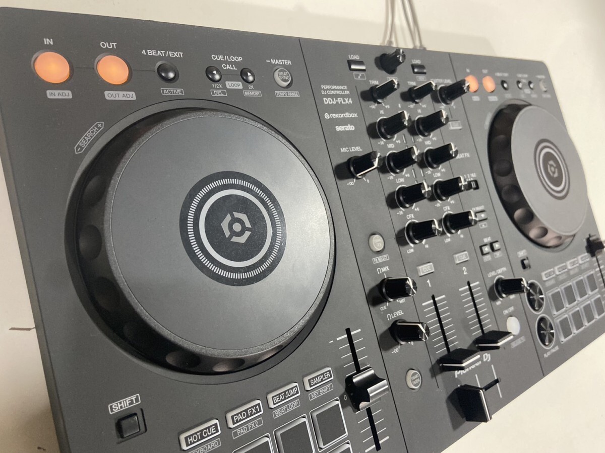 Pioneer DJ パイオニア DJコントローラー Model：DDJ-FLX4 2023年製品 通電確認済 器材 DJ機器 音楽 42814Cの画像2