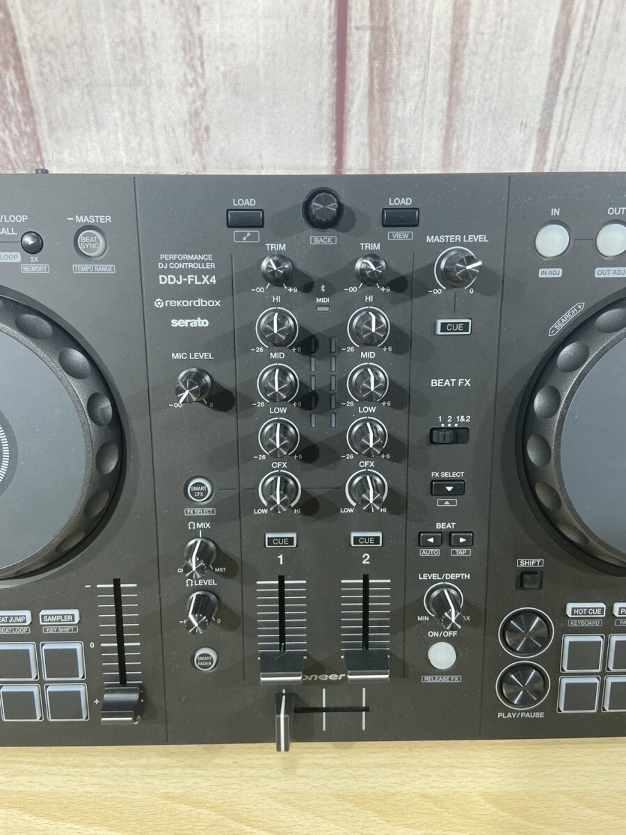 Pioneer DJ パイオニア DJコントローラー Model：DDJ-FLX4 2023年製品 通電確認済 器材 DJ機器 音楽 42814Cの画像4