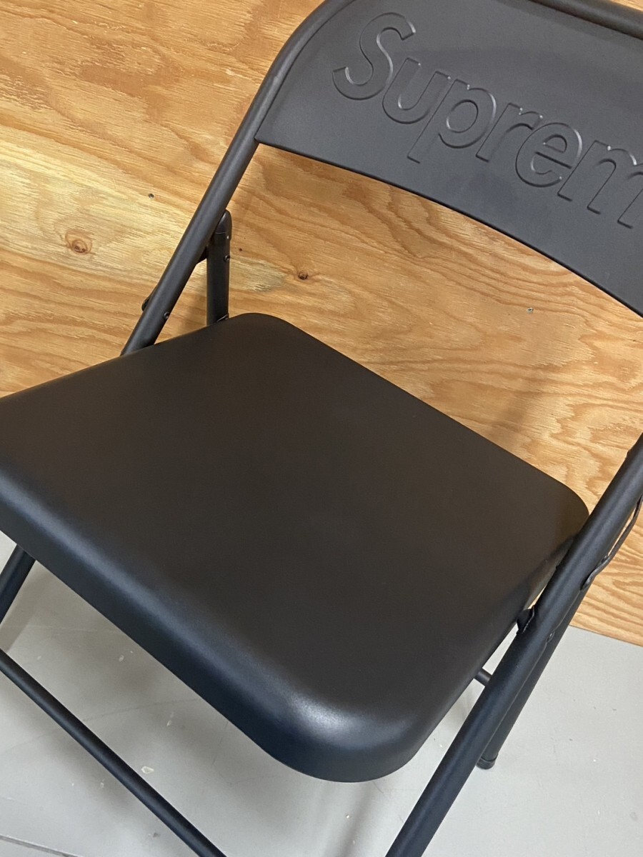 Supreme シュプリーム 折りたたみイス ブラック パイプ椅子 家具 インテリア コレクション ブランド 42812Cの画像3