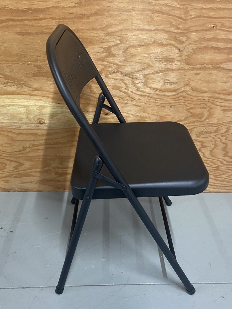 Supreme シュプリーム 折りたたみイス ブラック パイプ椅子 家具 インテリア コレクション ブランド 42812Cの画像4