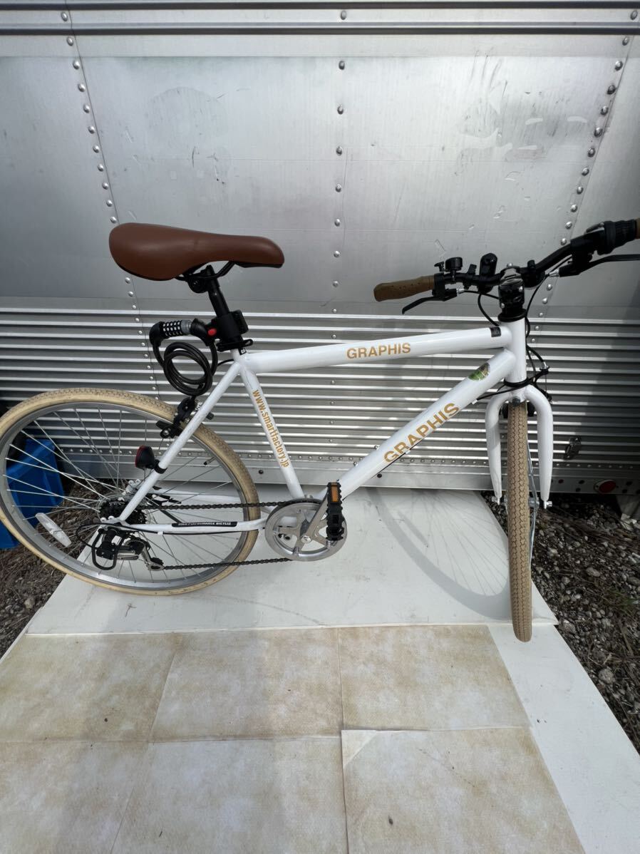 GRAPHIS グラフィスクロスバイク 26インチ 6段変速 アルミフレーム 自転車 の画像6