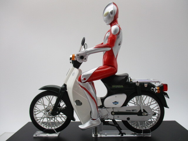 1/12完成品バイクシリーズ　ホンダスーパーカブ50（ブルー）ウルトラアクションフィギュア（シン・ウルトラ）未使用・保管品_画像2