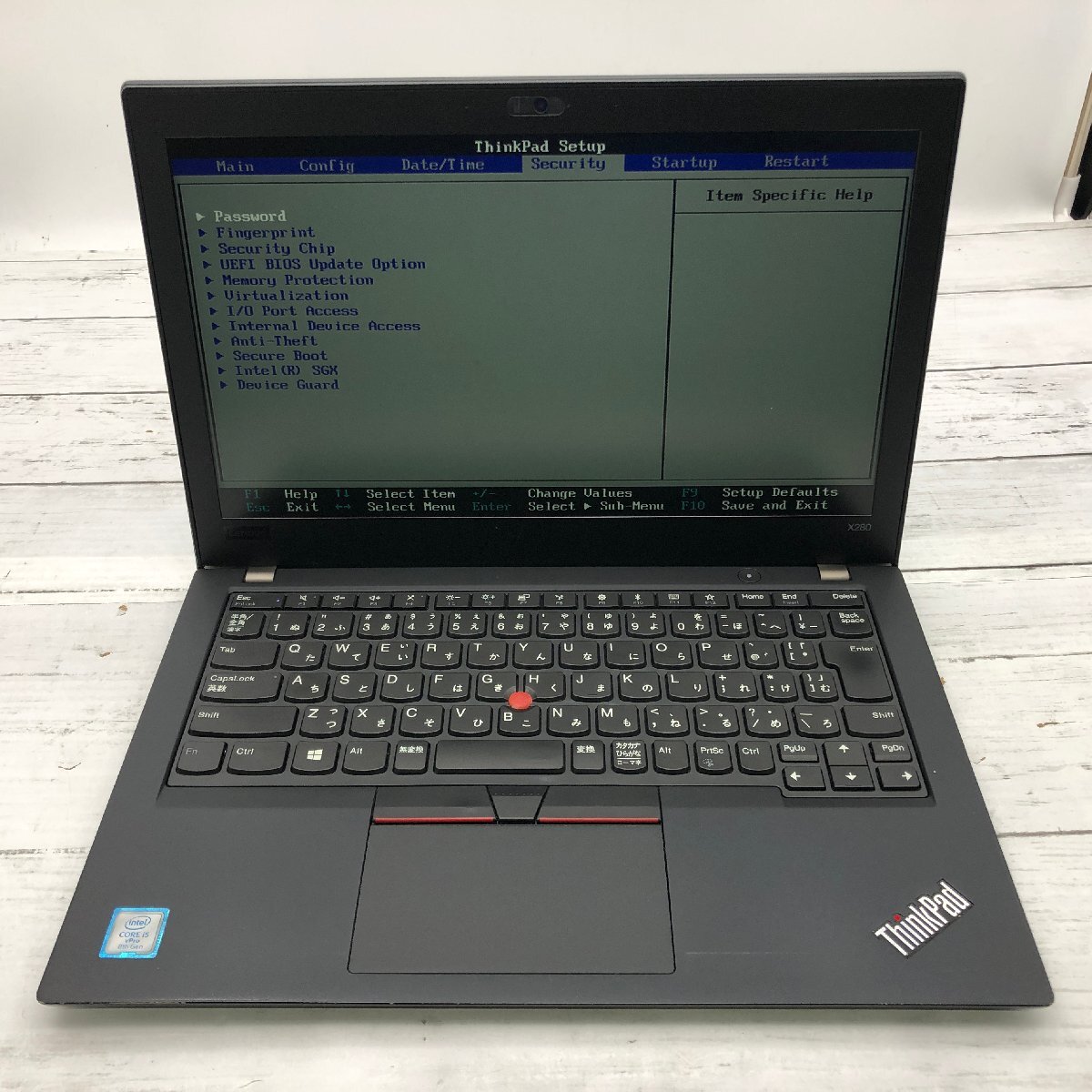 Lenovo ThinkPad X280 20KE-S4BT0H Core i5 8350U 1.70GHz/8GB/256GB(NVMe) 〔B0621〕_画像2