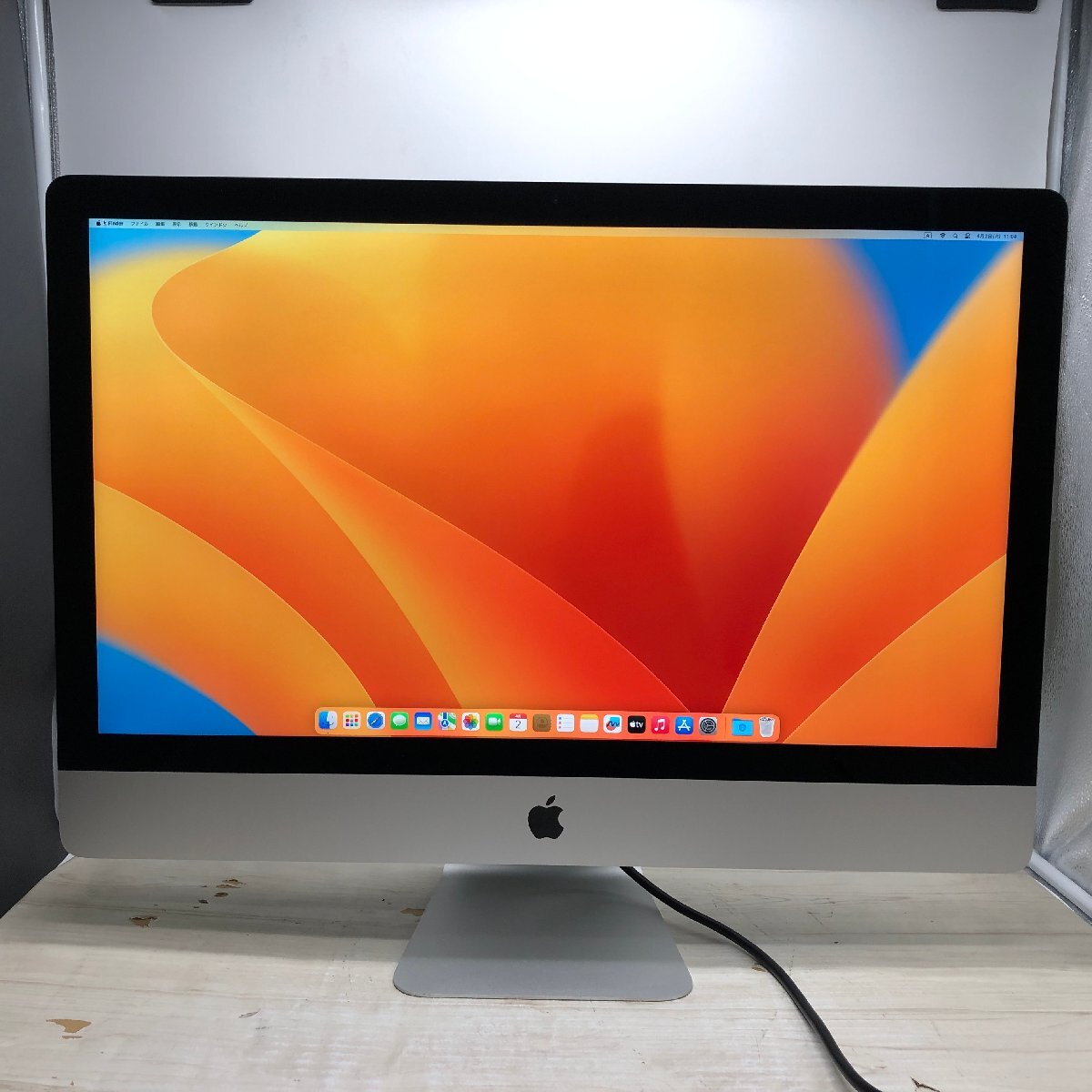 Apple iMac Retina 5K 27-inch 2017 Core i7 4.20GHz/16GB/28GB(NVMe)/1TB 〔0402D04〕_画像1