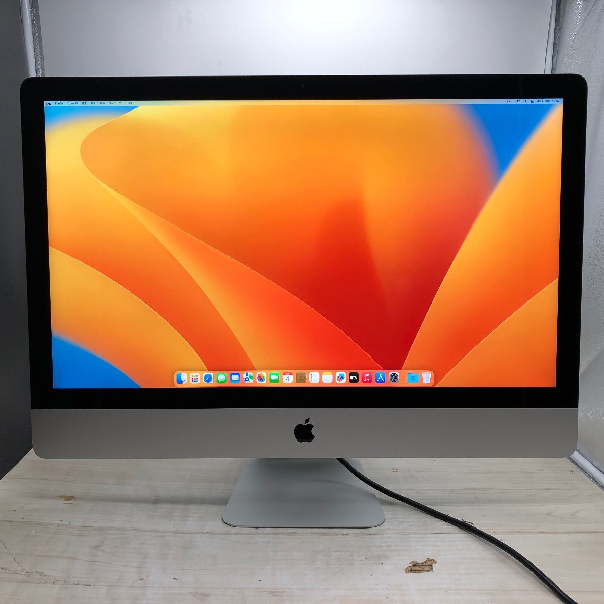 Apple iMac Retina 5K 27-inch 2017 Core i7 4.20GHz/16GB/28GB(NVMe)/1TB 〔0404D03〕_画像1