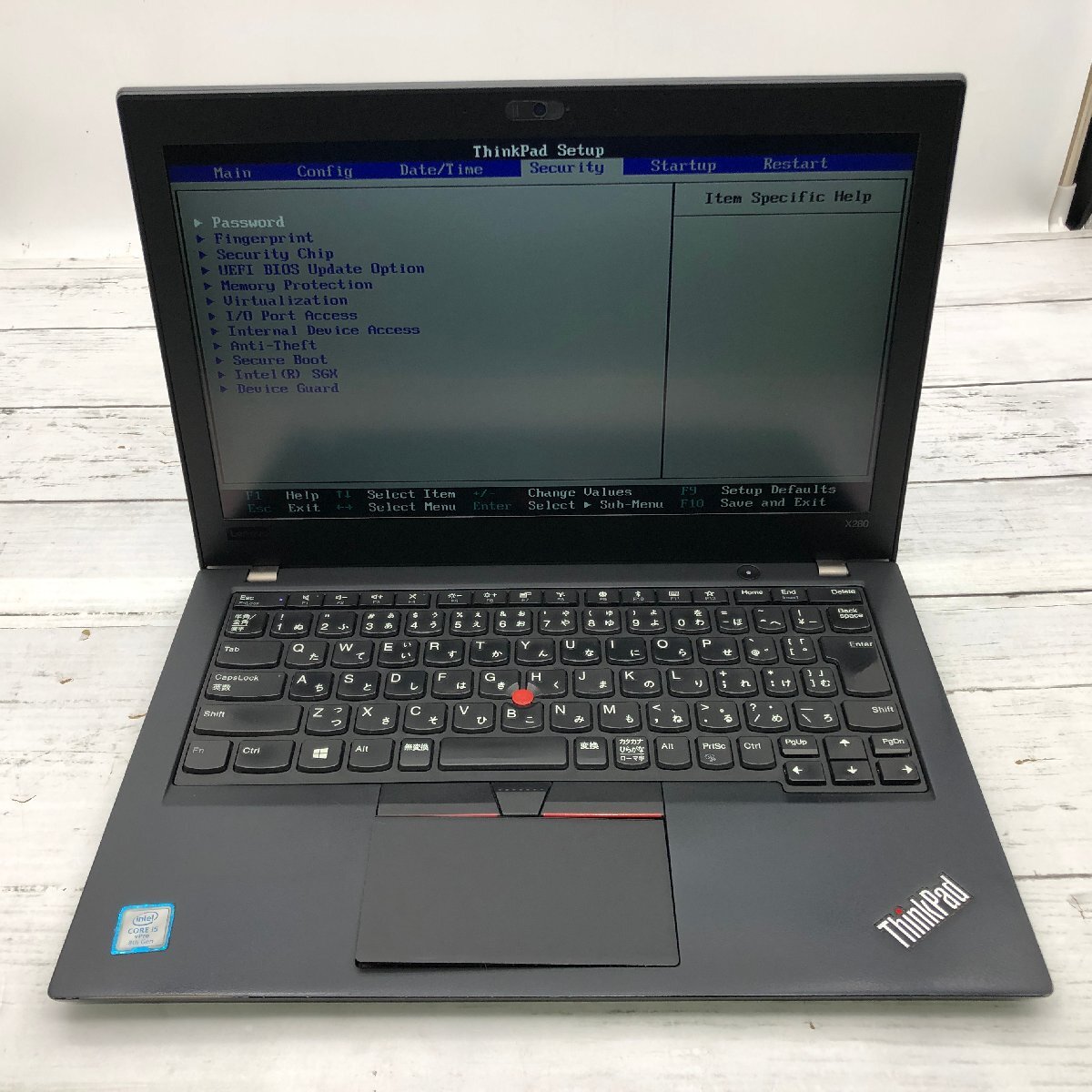 【難あり】 Lenovo ThinkPad X280 20KE-S4BT0H Core i5 8350U 1.70GHz/8GB/256GB(NVMe) 〔B0622〕_画像2