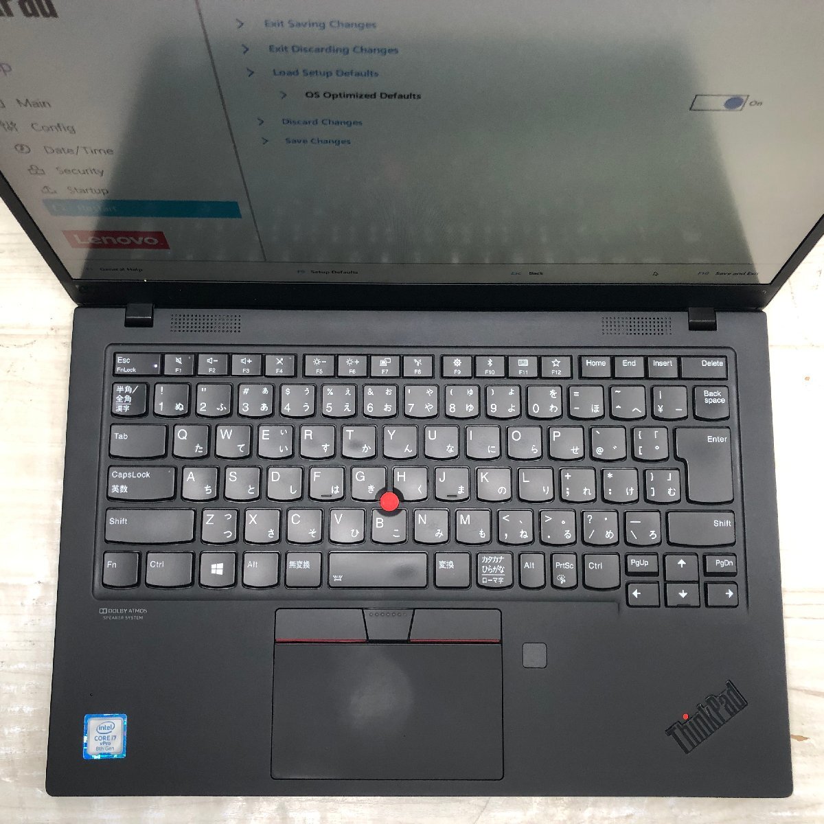 Lenovo ThinkPad X1 Carbon 20QE-S3260H Core i7 8665U 1.90GHz/16GB/512GB(NVMe) 〔A0120〕の画像3