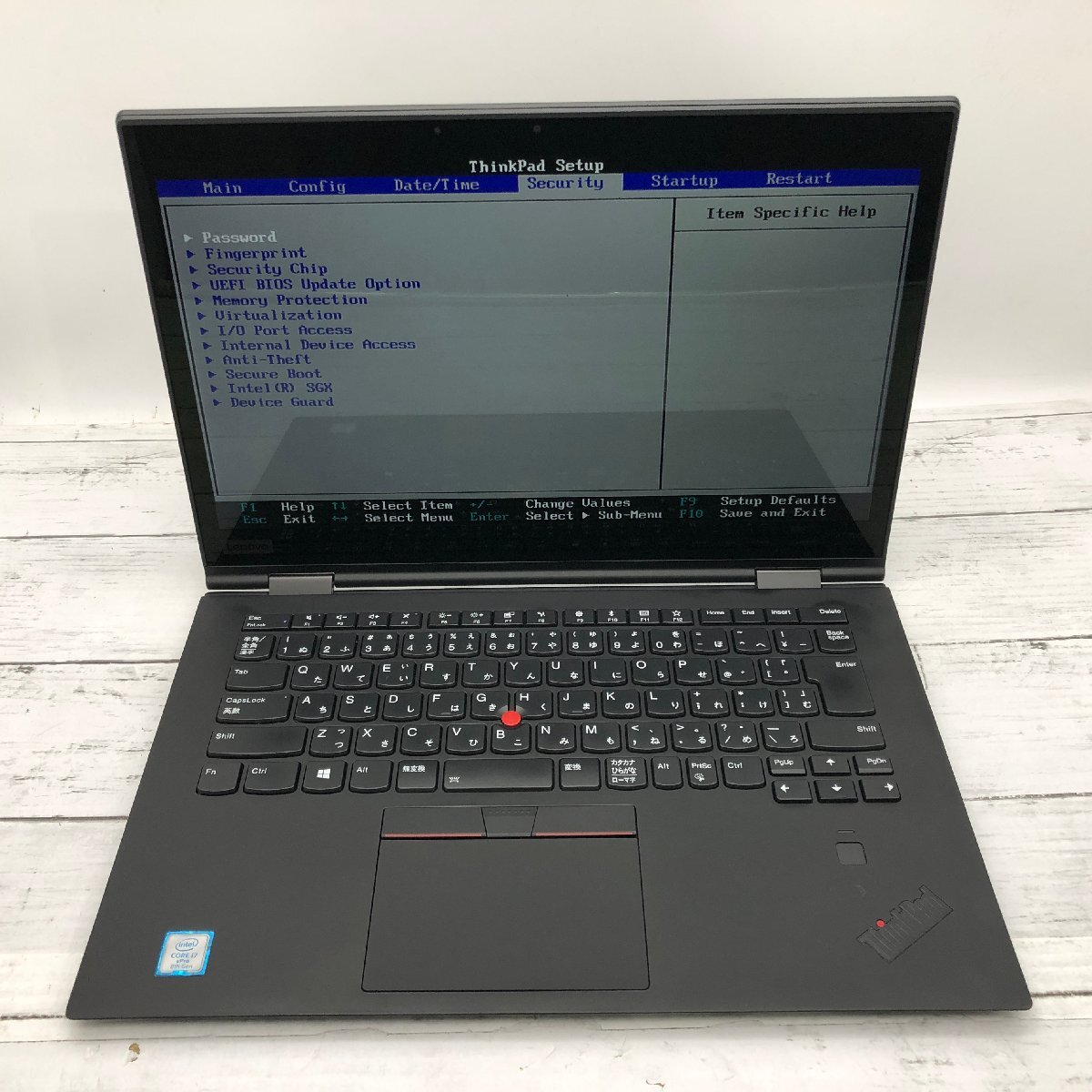 Lenovo ThinkPad X1 Yoga 20LE-S3482L Core i7 8650U 1.90GHz/16GB/512GB(NVMe) 〔C0231〕の画像2