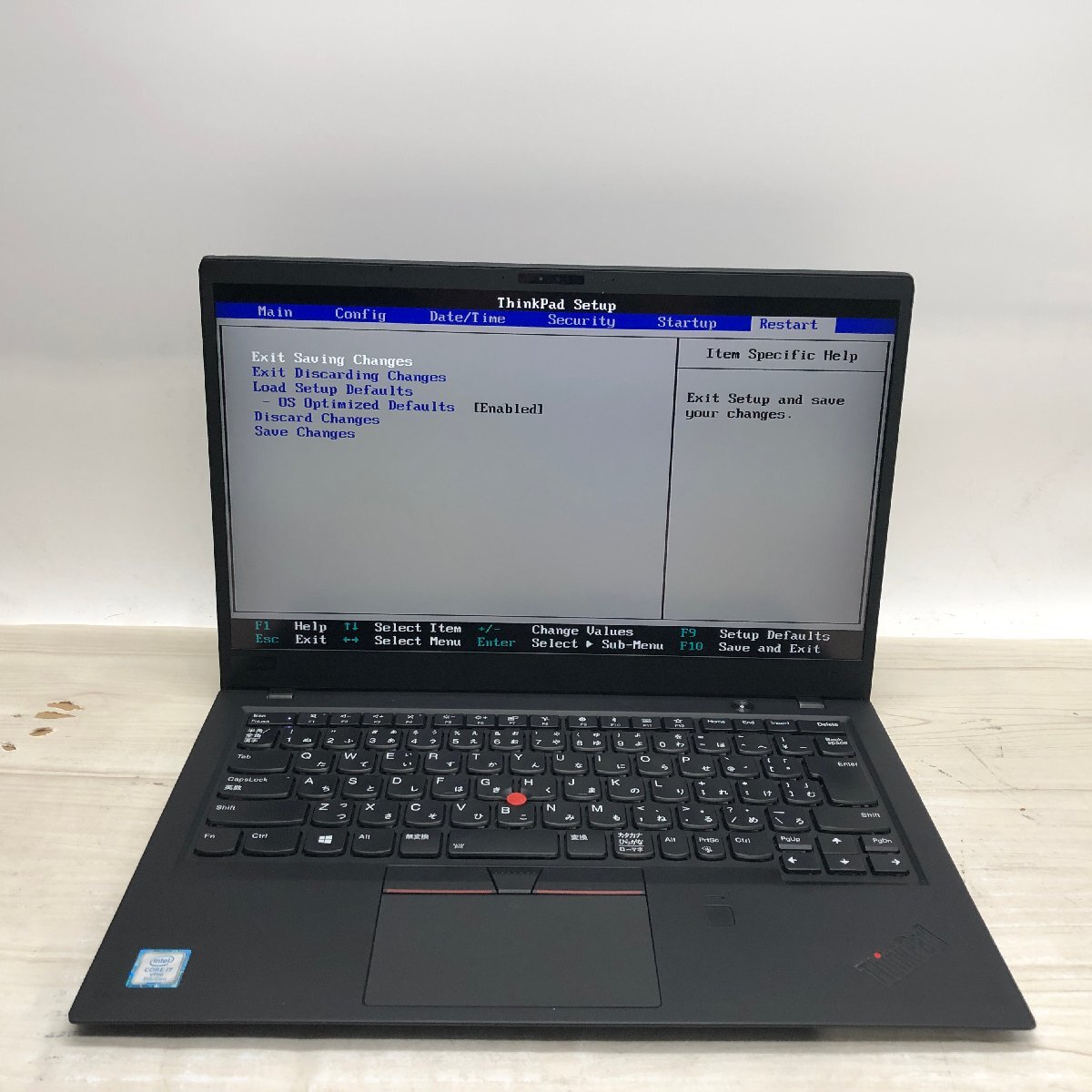 Lenovo ThinkPad X1 Carbon 20KG-S8GB2U Core i7 8650U 1.90GHz/16GB/512GB(NVMe) 〔A0210〕_画像2