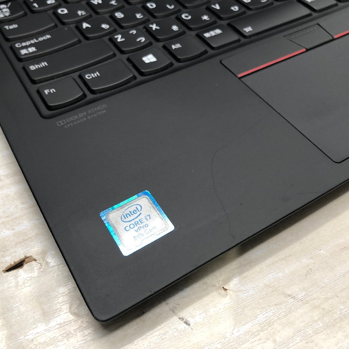 Lenovo ThinkPad X1 Carbon 20QE-S3260H Core i7 8665U 1.90GHz/16GB/512GB(NVMe) 〔A0114〕の画像4