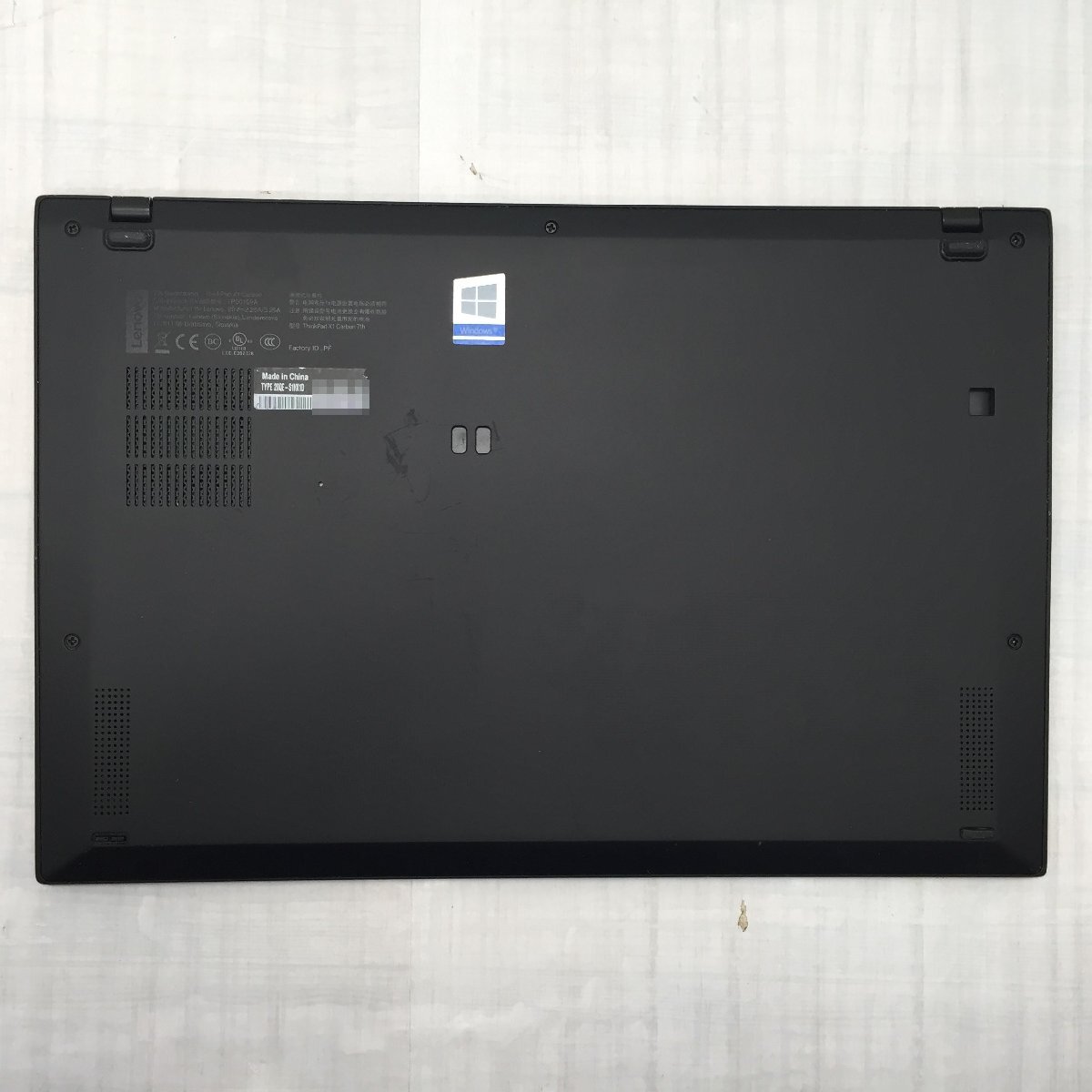 【難あり】 Lenovo ThinkPad X1 Carbon 20QE-S1NX1D Core i7 8665U 1.90GHz/16GB/256GB(NVMe) 〔B0619〕の画像10