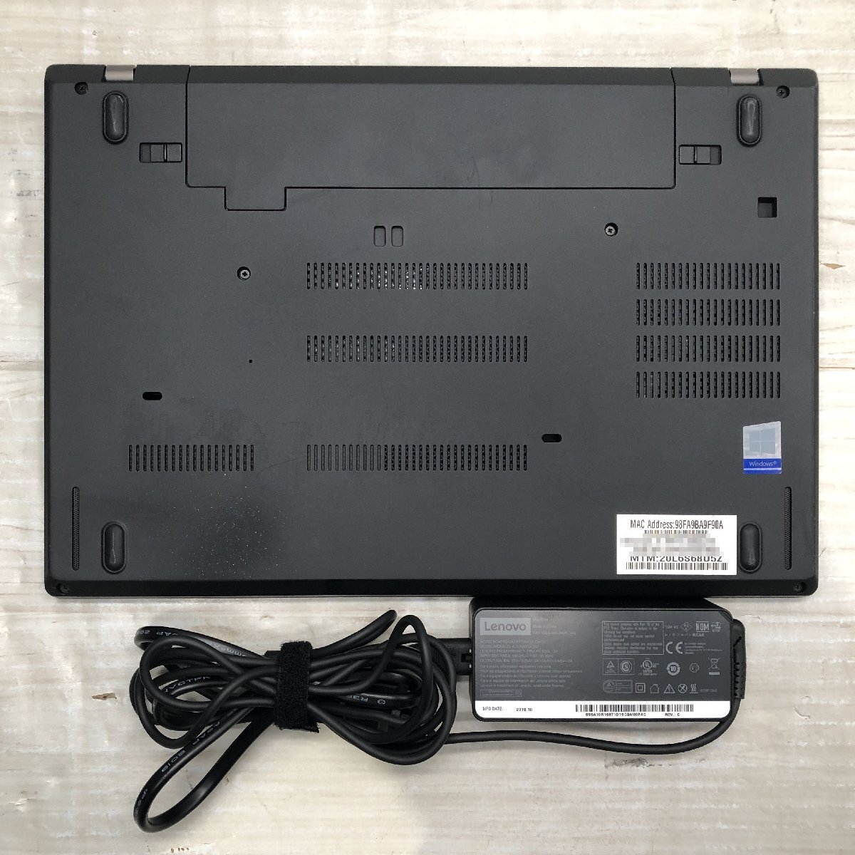 Lenovo ThinkPad T480 20L6-S68U5Z Core i5 8350U 1.70GHz/16GB/512GB(NVMe) 〔A0317〕_画像10