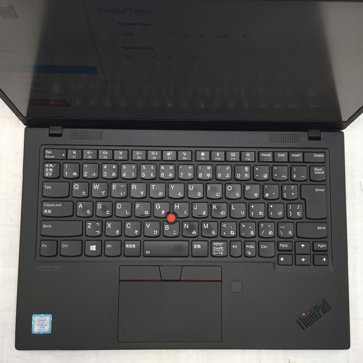 Lenovo ThinkPad X1 Carbon 20QE-S1NX1D Core i7 8665U 1.90GHz/16GB/256GB(NVMe) 〔B0523〕の画像3