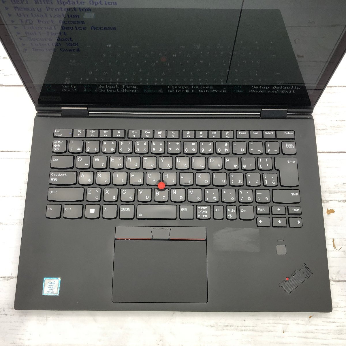 Lenovo ThinkPad X1 Yoga 20LE-S3482L Core i7 8650U 1.90GHz/16GB/512GB(NVMe) 〔C0204〕_画像3